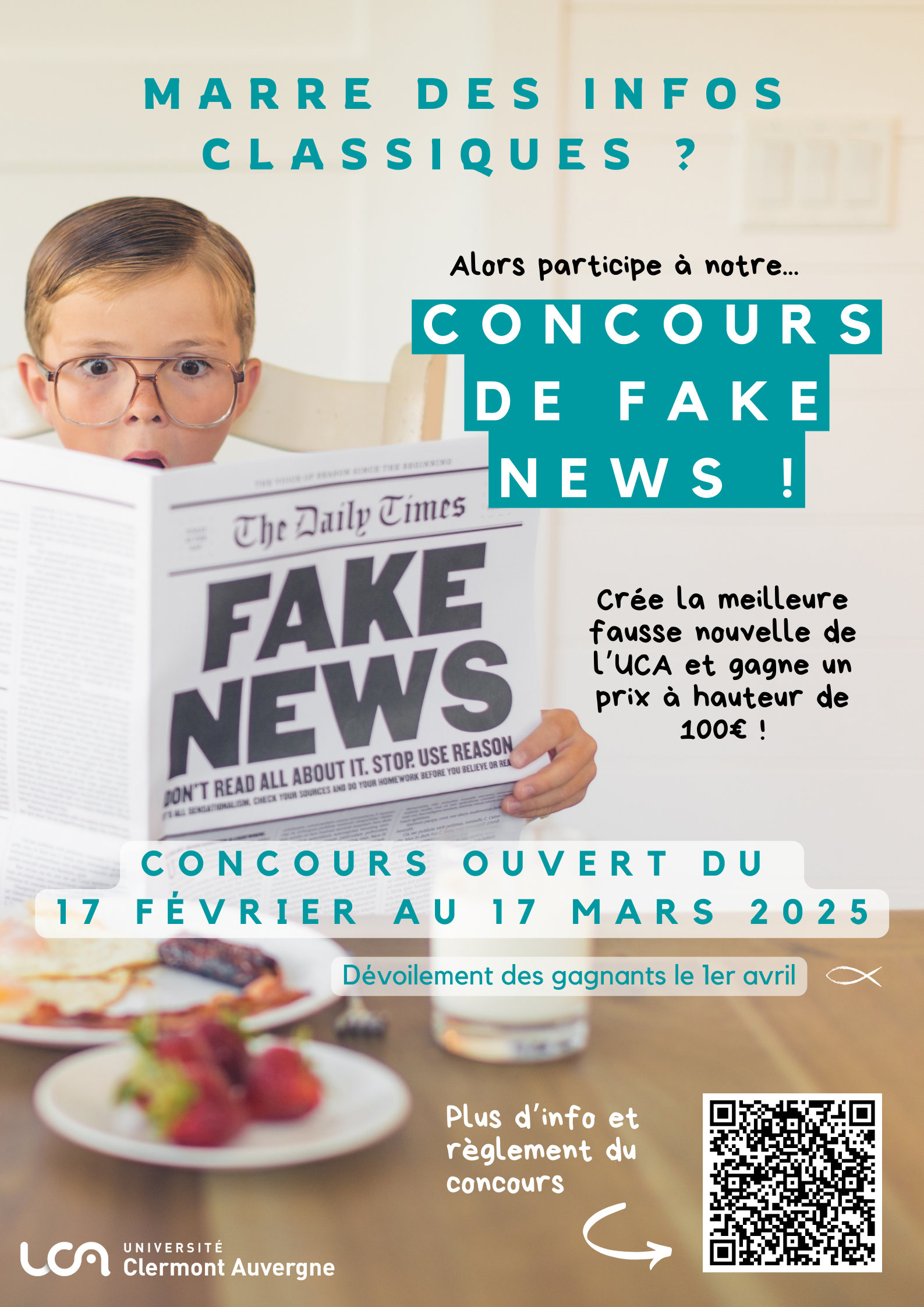 affiche concours de fake news