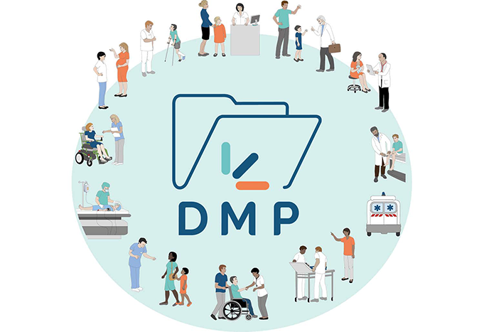 Représentation du Dossier Médical Partagé (DMP)